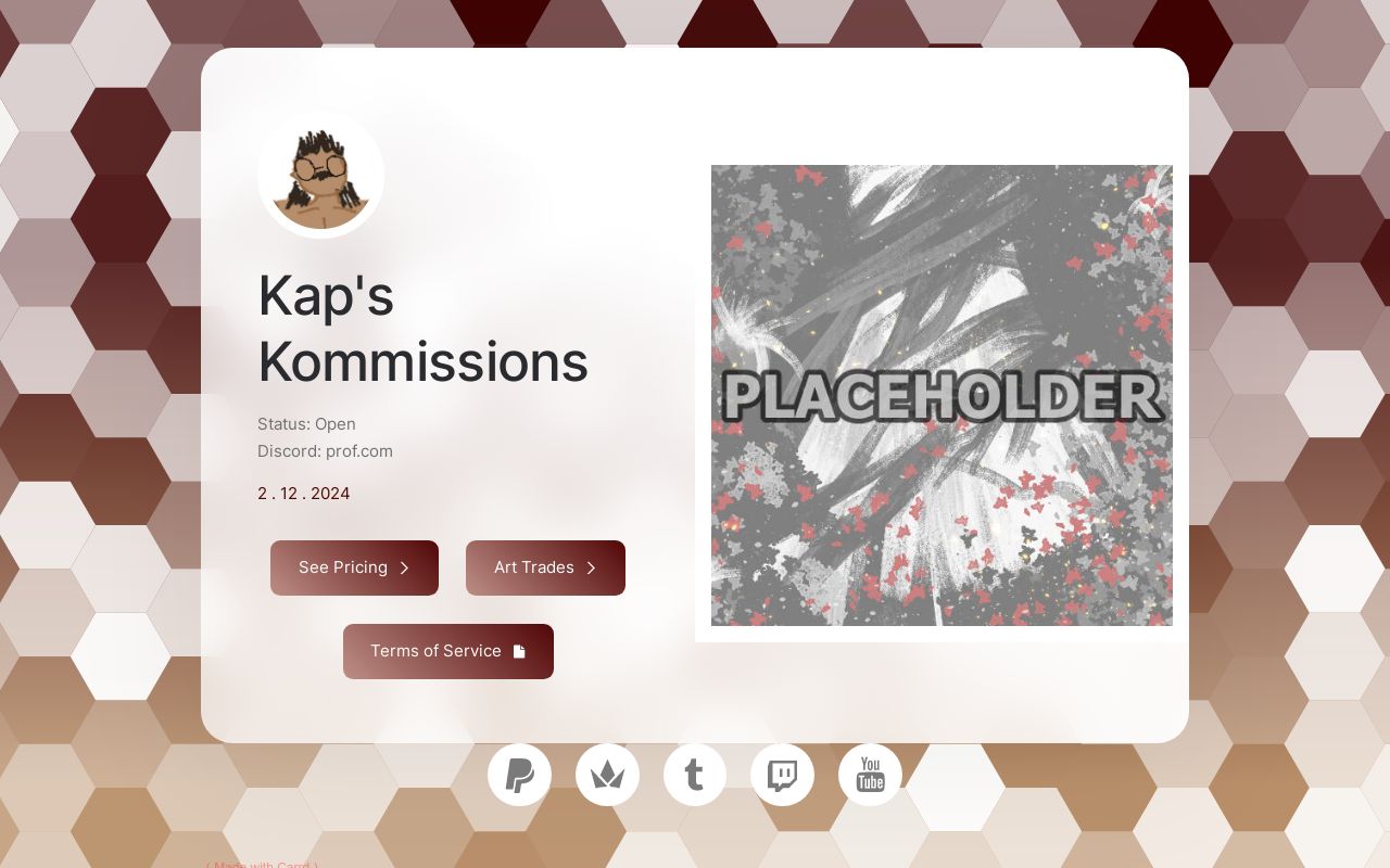 Carrd profile picture for @kaplan